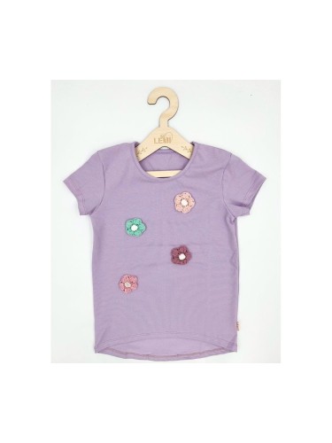 T-shirt dziewczęcy wełniany kwiatek AIPI