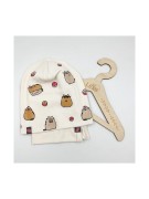 Komplet bawełniany czapka plus komin Pusheen  świeci w ciemnościPanPan 3-7 lat