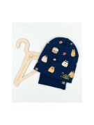 Komplet bawełniany czapka plus komin Pusheen  świeci w ciemnościPanPan 3-7 lat
