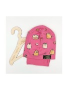 Komplet bawełniany czapka plus komin Pusheen  świeci w ciemnościPanPan 3-7 lat