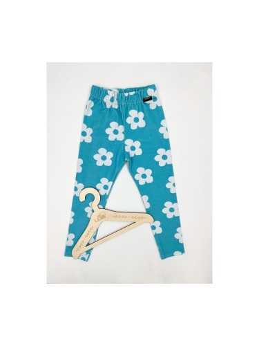 Legginsy bawełniane w kwiatki Lambda