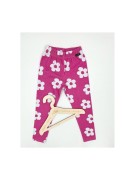 Legginsy bawełniane w kwiatki Lambda