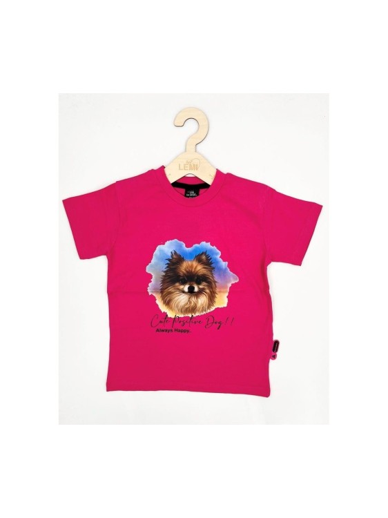 T-shirt dziewczęcy PIESEK Lidmar