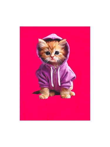 Sukienka dziewczęca KOTEK na krótki rękaw