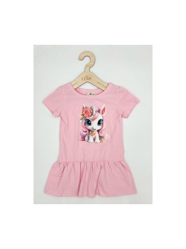 Sukienka dziewczęca JEDNOROŻEC krótki rękaw