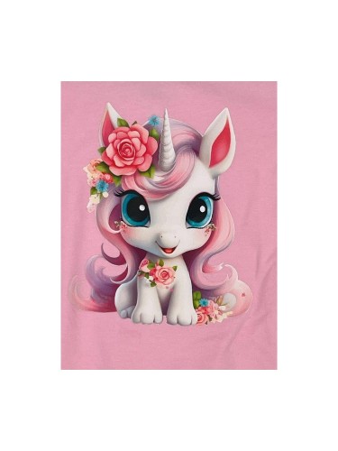 Sukienka dziewczęca JEDNOROŻEC krótki rękaw