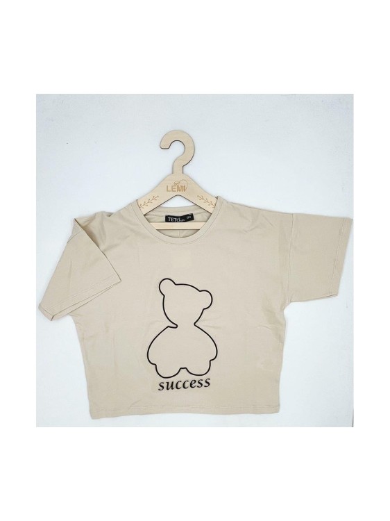 T-shirt dziewczęcy oversize MIŚ