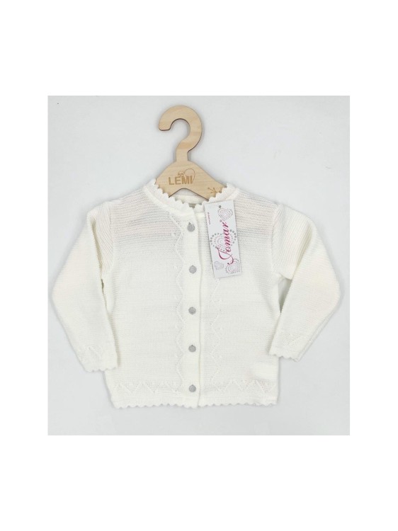 Sweter dziewczęcy Jomar ecru