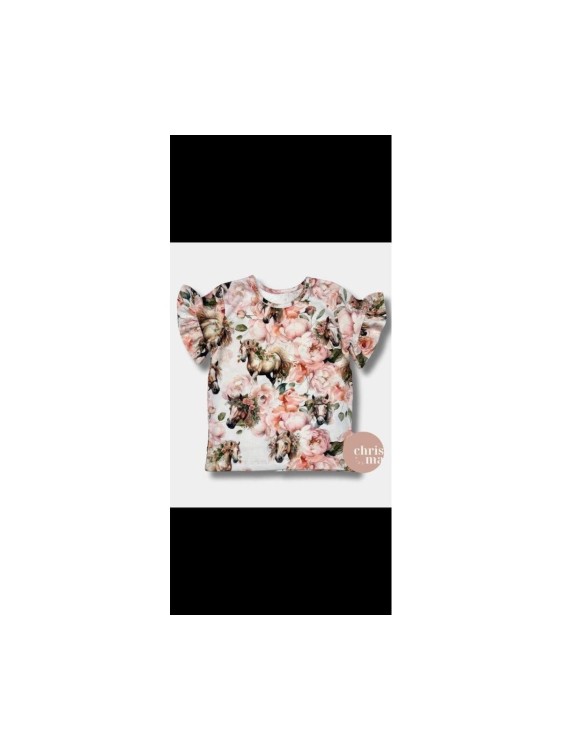 T-shirt dziewczęcy KONIE Chrisma