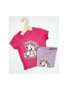 T-shirt dziewczęcy JEDNOROŻCE NEON