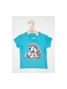 T-shirt dziewczęcy JEDNOROŻCE NEON