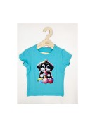 T-shirt dziewczęcy PIES NEON II