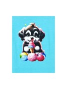 T-shirt dziewczęcy PIES NEON II