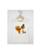 T-shirt dziewczęcy Baletnica z pieskiem