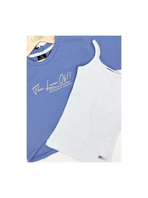 T-shirt dziewczęcy dwuczęściowy Lidmar