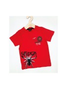 T-shirt chłopięcy z pająkiem i świecącą DIODĄ Lidmar