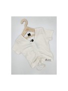 T-shirt dziewczęcy prążek Lidmar