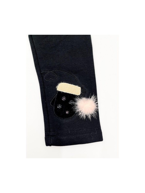 Legginsy ocieplane misiem