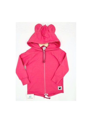 Bluza dziewczęca na zamek z kapturem Style Kids