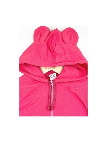 Bluza dziewczęca na zamek z kapturem Style Kids