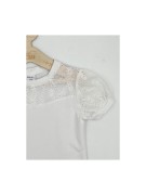 T-shirt dziewczęcy biały ,,haft" Madżi