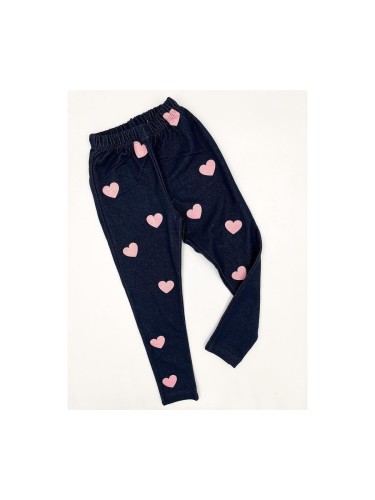 Legginsy dziewczęce bawełna imitacja dżinsu Dresmoda