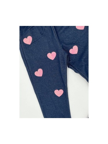 Legginsy dziewczęce bawełna imitacja dżinsu Dresmoda