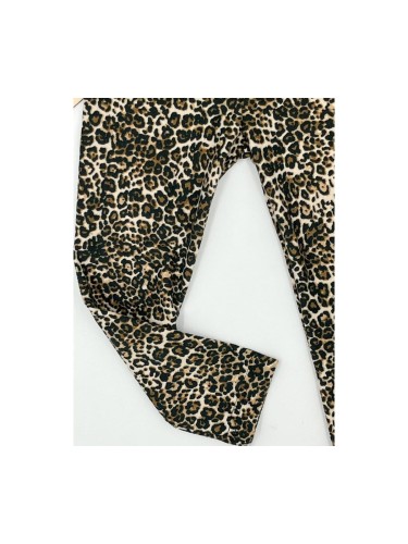 Legginsy dziewczęce panterka Dresmoda