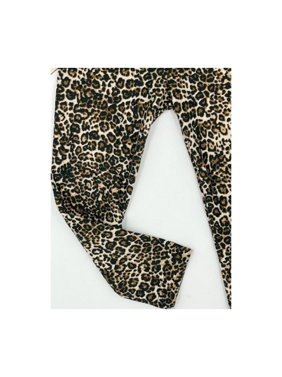 Legginsy dziewczęce panterka Dresmoda