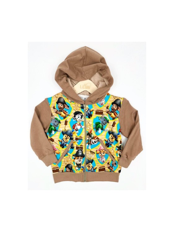 Bluza chłopięca na zamek z kapturem Psi Patrol Zak Tex