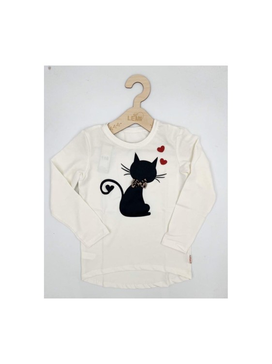 Bluzka dziewczęca długi rękaw KOT II AIPI