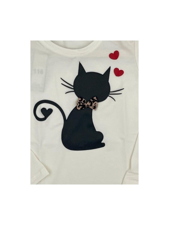 Bluzka dziewczęca długi rękaw KOT II AIPI