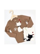 Bluzka dziewczęca długi rękaw KOT II AIPI