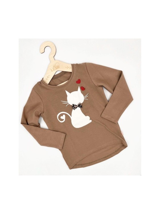 Bluzka dziewczęca długi rękaw KOT II AIPI
