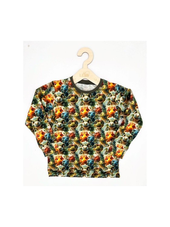 Bluzka chłopięca długi rękaw bawełna DINO AIPI