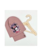 Komplet dziewczęcy bawełna czapka plus komin KUROMI 3-7 lat