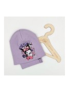 Komplet dziewczęcy bawełna czapka plus komin KUROMI 3-7 lat