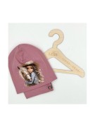 Komplet dziewczęcy czapka plus komin na POLARZE KOŃ 3-7 lat PanPan