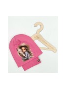 Komplet dziewczęcy czapka plus komin na POLARZE KOŃ 3-7 lat PanPan