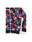 Bluza dziewczęca welurowa w kwiaty Bambola