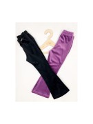 Dzwony dziewczęce welur prążek Lambda