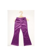 Dzwony dziewczęce welur prążek Lambda