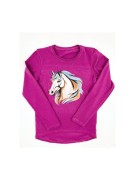 Bluzka dziewczęca długi rękaw KOŃ Aipi