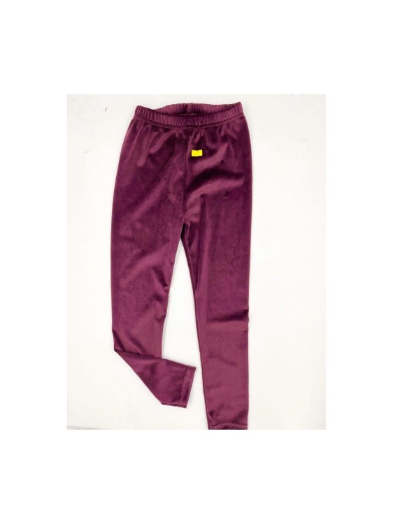 Legginsy dziewczęce bawełna welur Milbo