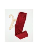 Legginsy dziewczęce bawełna welur Milbo