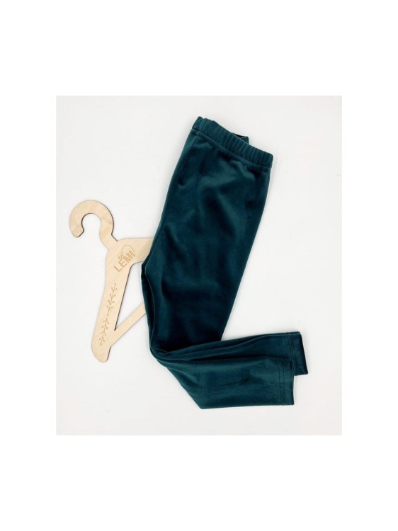 Legginsy dziewczęce bawełna welur Milbo