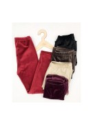 Legginsy dziewczęce bawełna welur Milbo