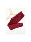 Legginsy dziewczęce bawełna welur Milbo