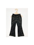 Dzwony dziewczęce welur w złote plamki Lambda