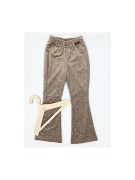 Dzwony dziewczęce welur w złote plamki Lambda